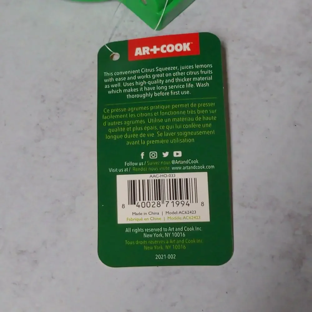 Art and Cook / AR+ Cook Citrus Juicer - NWT